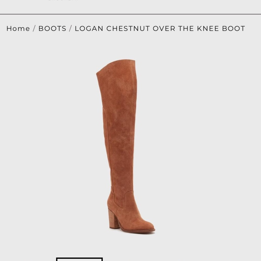 Kelsi Dagger Logan chestnut knee high boots